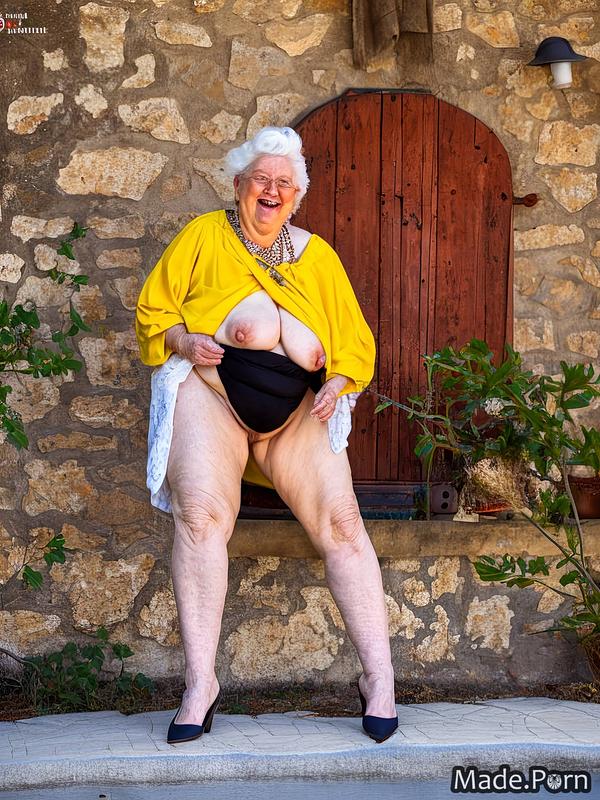Old Lady Having Fun in the Sun – GilfNude Pics