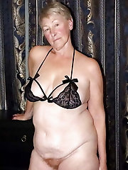 Delicious mature grandmother gets nude
