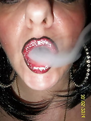 Pervert mature prostitute is fingering herself